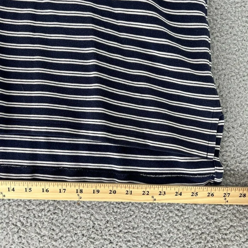 Ralph‎ Lauren Big XL Shirt Blue White Stripe Vintage Polo Shirt Casual Outdoor